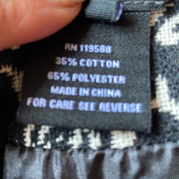 Neslay Paris Damask Double Breasted Coat with 3/4 Sleeves Size Small - Picture 6 of 6